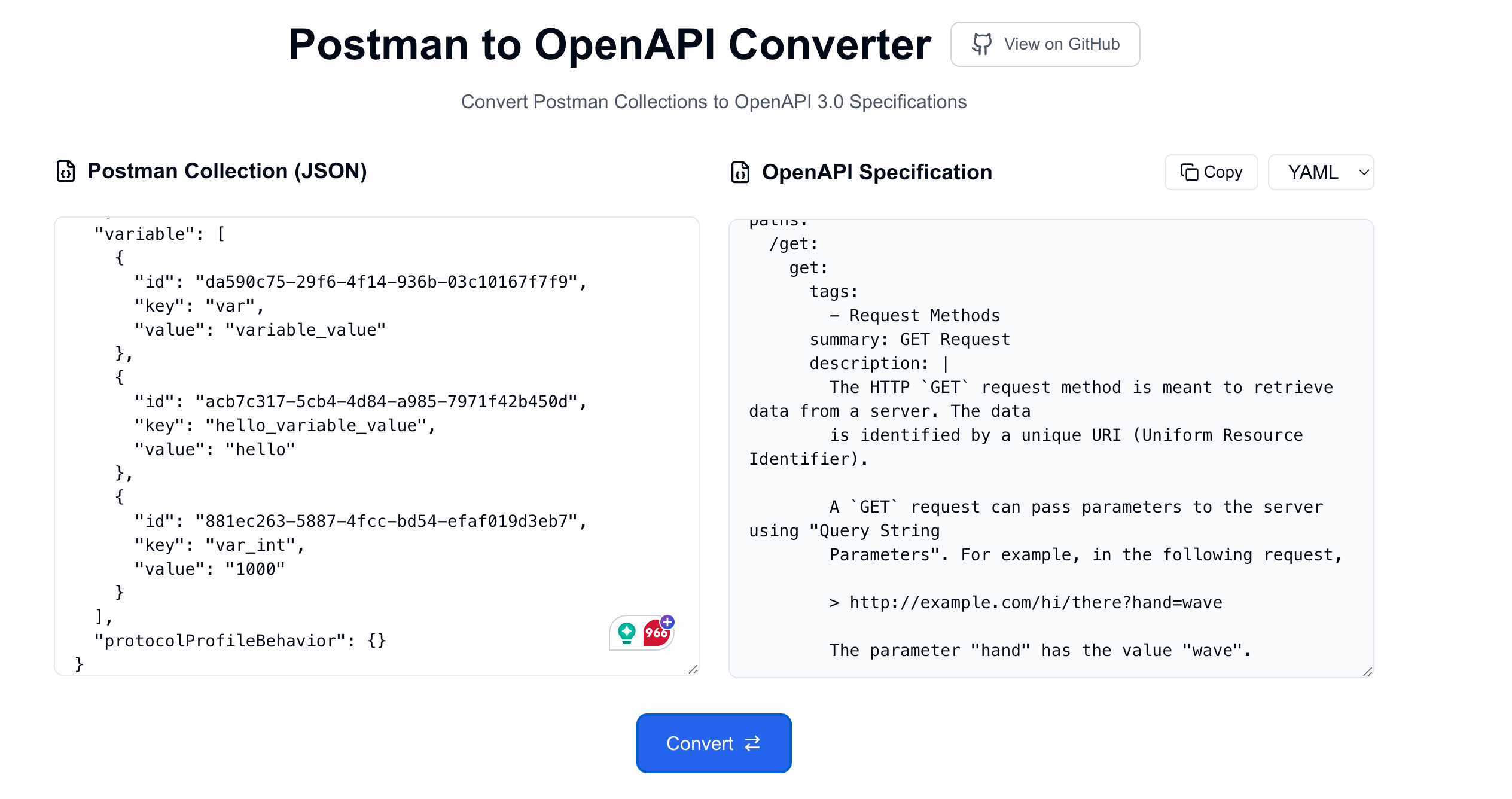 Postman to OpenAPI Converter